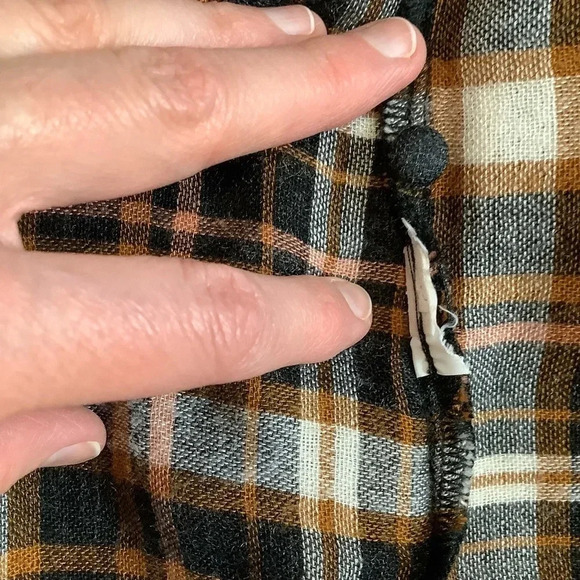 MADEWELL Plaid Gauze Double-Tie Wrap Top Size XS - Picture 13 of 14